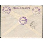 1932 Ajánlott levél Svájcba / Registered cover to Switzerland