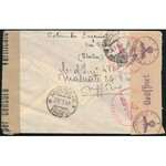 1944 Cenzúrás ajánlott levél Svájcba / Censored registered cover to Switzerland