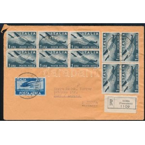 1947 Ajánlott levél Svájcba / Registered cover to Switzerland
