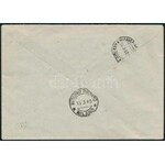 1948 Távolsági ajánlott levél portózva / Registered domestic cover with postage due