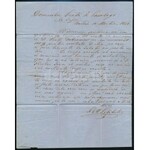 1862 Portós levél teljes tartalommal / Unpaid cover with full content BERLAD - Iassi