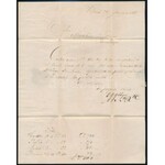 1868 Értéklevél teljes tartalommal készpénzes bérmentesítéssel BUDEU (ilyen kései dátummal nem ismert a bélyegzés) ...