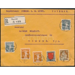1920 Ajánlott levél Bécsbe / Registered cover to Vienna