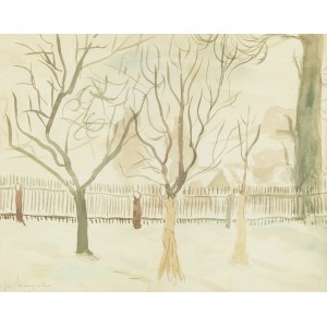 Jerzy Mierzejewski (1917 Krakov - 2012 Varšava), Krajina so stromami, 1948.