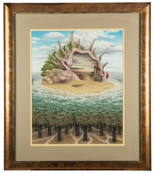 Jacek Yerka (ur. 1952 Toruń), Dwa światy i jeszcze jeden, 1999