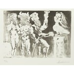 Pablo Picasso (1881 Malaga - 1973 Mougins), Zamaskowane postaci, kobieta-ptak. Z cyklu: Portfolio Vollarda, 1934, nr 24