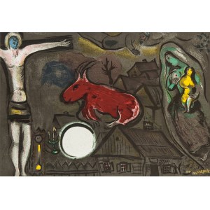 Marc Chagall (1887-1985), Mistyczne ukrzyżowanie z albumu Derierre le Miroir, 1950