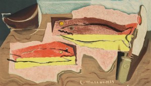 Louis Marcoussis (1878 Warszawa - 1941 Cusset), Martwa natura z rybami