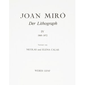 Joan Miro (1893 Barcelona - 1983 Palma de Mallorca), Album Miro der Litograph IV, 1969-1972