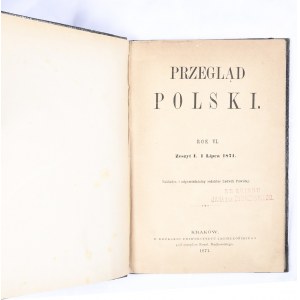 Przegląd Polski 1871, R. VI, Z. I, lipiec