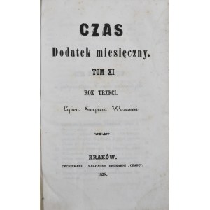 Czas, R. III, T. XI, 1858, wrzesień