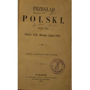 Przegląd polski 1873 R. VIII, lipiec - grudzień