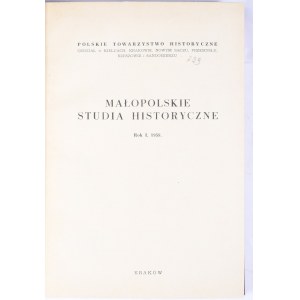 Małopolskie Studia Historyczne 1958, R. I