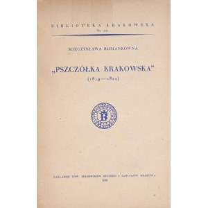 Biblioteka Krakowska nr 101 Romankówna Mieczysława -  Pszczółka Krakowska 