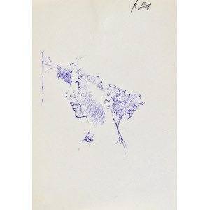 Roman BANASZEWSKI (1932-2021), Szkic popiersia kobiety z lewego profilu