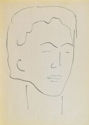 Jerzy PANEK (1918-2001), Głowa młodej kobiety III, 1963