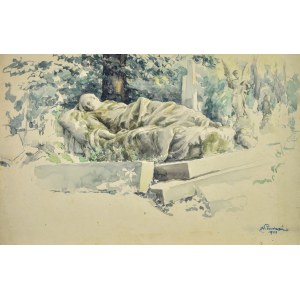 Józef PIENIĄŻEK (1888-1953), Statue einer schlafenden Frau, 1943