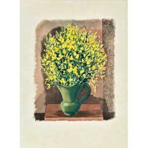 Mojżesz KISLING (1891 - 1953), Kwiaty w zielonym wazonie