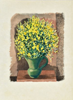 Mojżesz KISLING (1891 - 1953), Kwiaty w zielonym wazonie