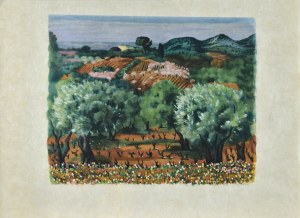 Mojżesz KISLING (1891 - 1953), Pejzaż z Prowansji