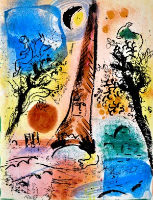 Marc CHAGALL (1887 - 1985), Vision de Paris