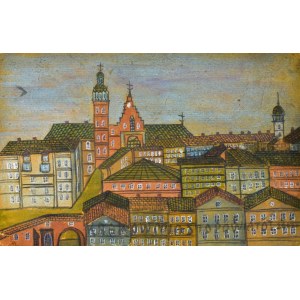 Nikifor KRYNICKI (1895-1968), Pejzaż miasta