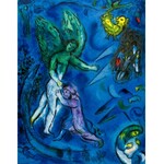 Marc CHAGALL (1887 - 1985), Studium Jakuba walczącego z aniołem