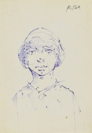 Roman BANASZEWSKI (1932-2021), Szkic popiersia kobiety