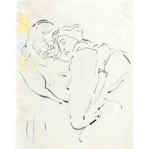 Leopold GOTTLIEB (1883-1934), Szkic przytulających się