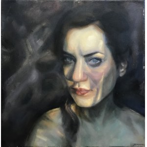 Zuzanna Pieczyńska, Autoportret w świetle i cieniu, 2019