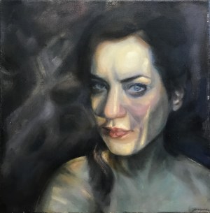 Zuzanna Pieczyńska, Autoportret w świetle i cieniu, 2019