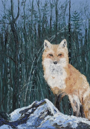 Pervin Ece Yakacik, Fox at dusk, 2021