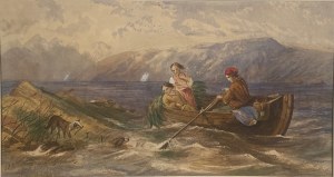 Maksymilian Antoni Piotrowski(1813-1875),''Pejzaż morski znad Neapolu''