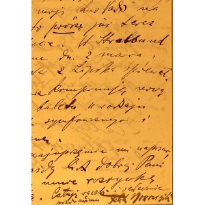 List Feliksa Nowowiejskiego(1877-1946)