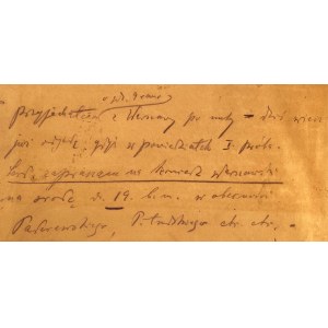 List Feliksa Nowowiejskiego(1877-1946)