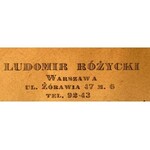 Letter from Ludomir Różycki(1883-1953)