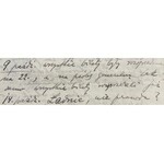 Letter from Rudolf Nowowiejski(1879-1963)