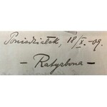 List Rudolfa Nowowiejskiego(1879-1963)