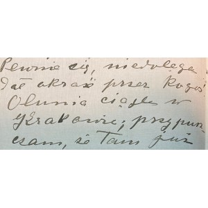 List Izabeli Boznańskiej(1868-1934)