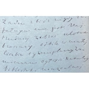 Letter from Wladyslaw Mickiewicz(1838-1926)