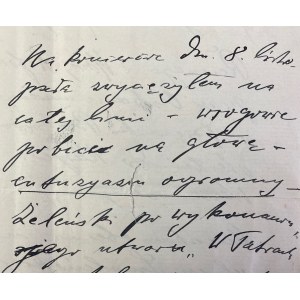 Letter from Felix Nowowiejski(1877-1946)