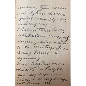 Brief von Izabela Boznańska (1868-1934)