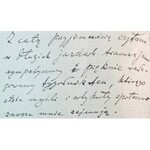 List Feliksa Nowowiejskiego(1877-1946)