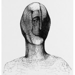 Zdzislaw Beksinski, Face - computer modified drawing (2000-2004).