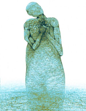 Zdzisław Beksiński, Modlitwa - rysunek modyfikowany komputerowo (2000-2004r.)