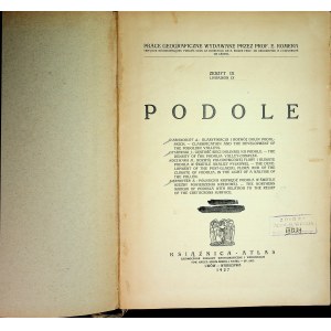 [PODOLE] A. d`Abencourt - Klasyfikacja i rozwój dolin podolskich.....Lwów-Warszawa 1927