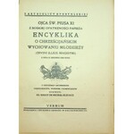 [ENCYKLIKA] Z akt Stolicy Apostolskiej. Ojca Św. PIUSA XI z Boskiej Opatrzności papieża. Encyklika o chrześcijańskim wychowaniu młodzieży (Divini illus magistri) z dnia 31 grudnia 1929 rok