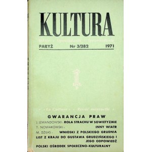 KULTURA PARYŻ Nr.3/282 1971