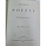 Lenartowicz Teofil WYBÓR POEZYJ, Wyd.1876