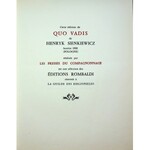 Sienkiewicz Henryk QUO VADIS Illustrations de Claude Tabet z oryginalną akwarelą artysty